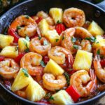 Savory Pineapple Shrimp Skillet: Quick Tropical Delight!