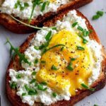 Simple Egg and Ricotta Toast