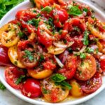 Simple Tomato Salad - Snack On Meat