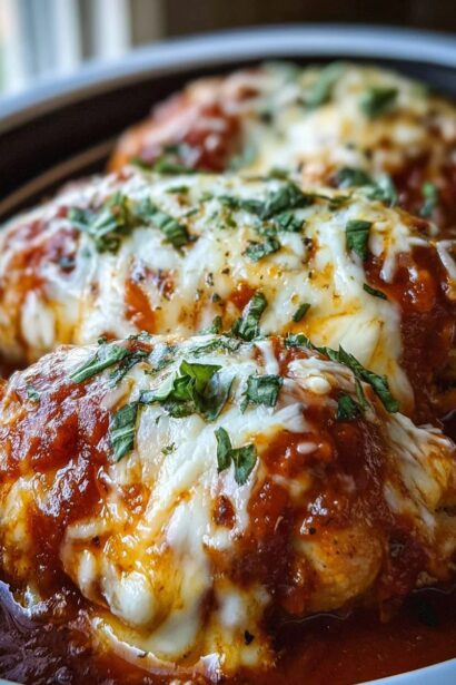 Slow Cooker Cheesy Mozzarella Chicken: Irresistible Comfort Food