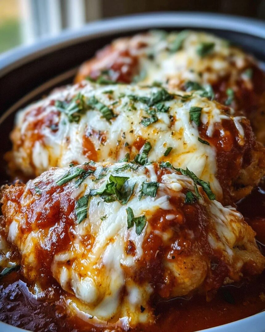 Slow Cooker Cheesy Mozzarella Chicken: Irresistible Comfort Food