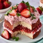 Small-Batch Vegan Strawberry Cake - Snack On Meat