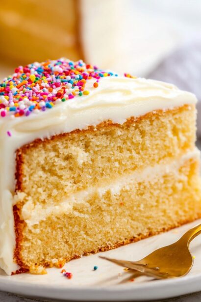The Best Homemade Vanilla Cake (Soft, Moist & Full of Real Vanilla Flavor!) - Snack On Meat