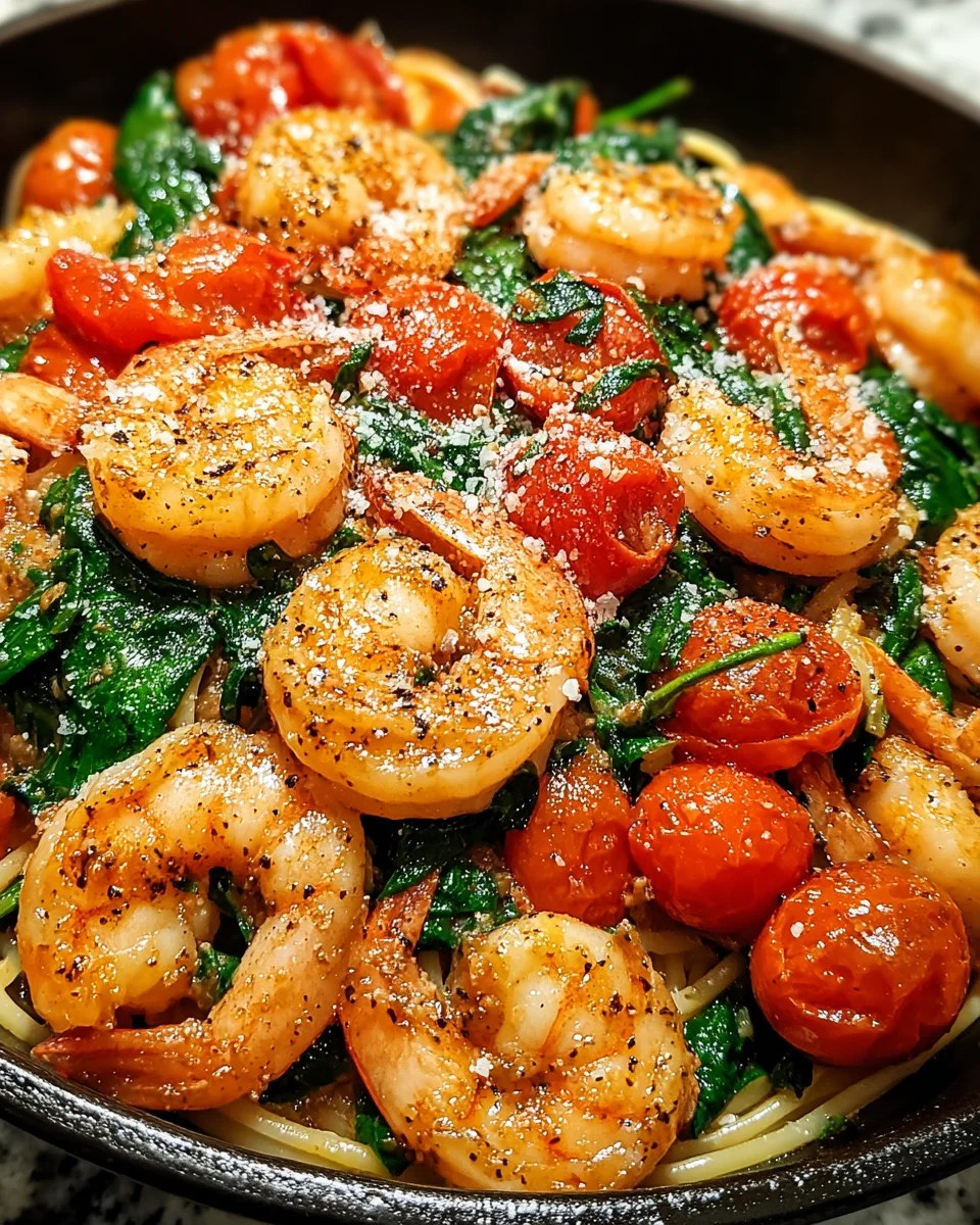 Tomato Spinach Shrimp Pasta: An Irresistible Comfort Dish