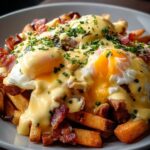 Ultimate Breakfast Poutine with Creamy Hollandaise Sauce