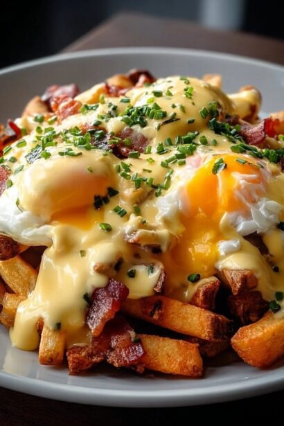 Ultimate Breakfast Poutine with Creamy Hollandaise Sauce