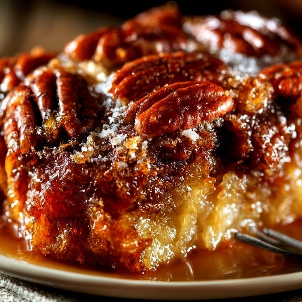 Ultimate Southern Pecan Pie Dump Cake – Easy Gooey Butter Pecan Dessert Recipe