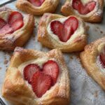 Vegan Strawberry Cream Danish Pastries - Snack On Meat