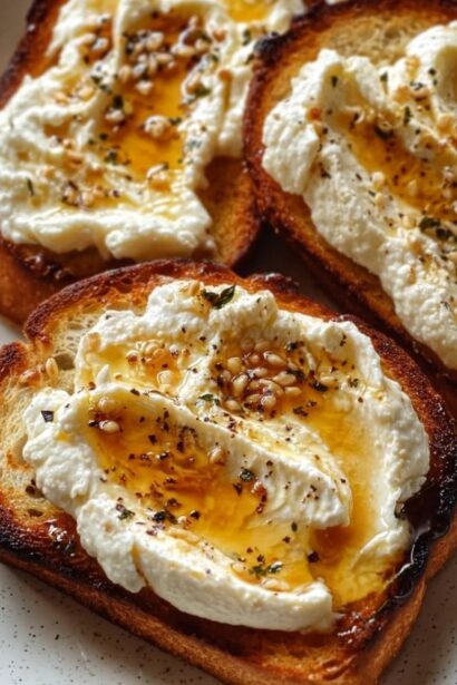Whipped Ricotta Honey Toast
