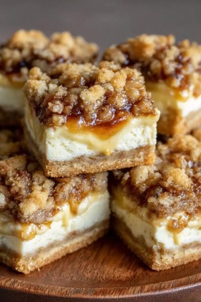 Apple Crumble Cheesecake Bars