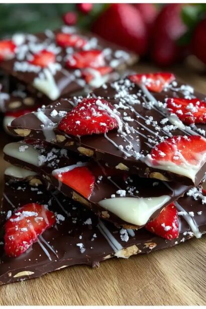 Chocolate Covered Strawberry Bark