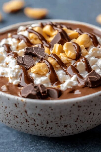Chocolate Peanut Butter Cottage Cheese Bowl