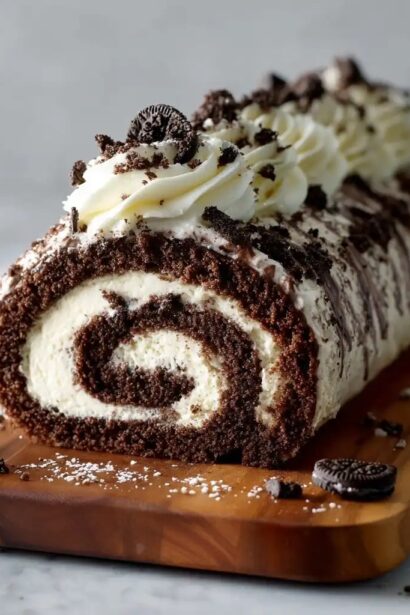 Cookies and Cream Cake Roll