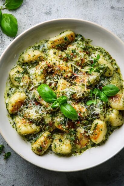 Creamy Pesto Gnocchi