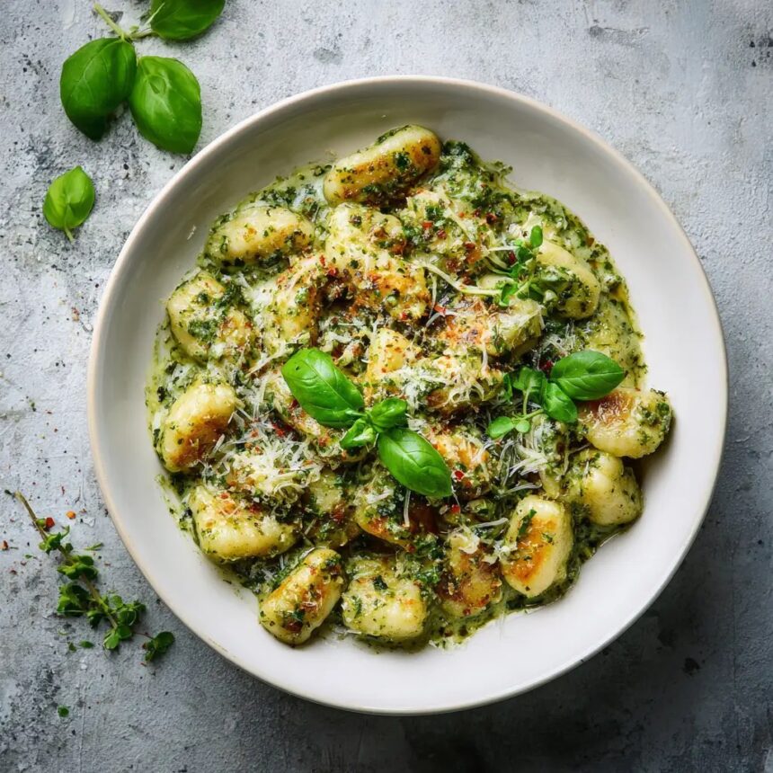 Creamy Pesto Gnocchi