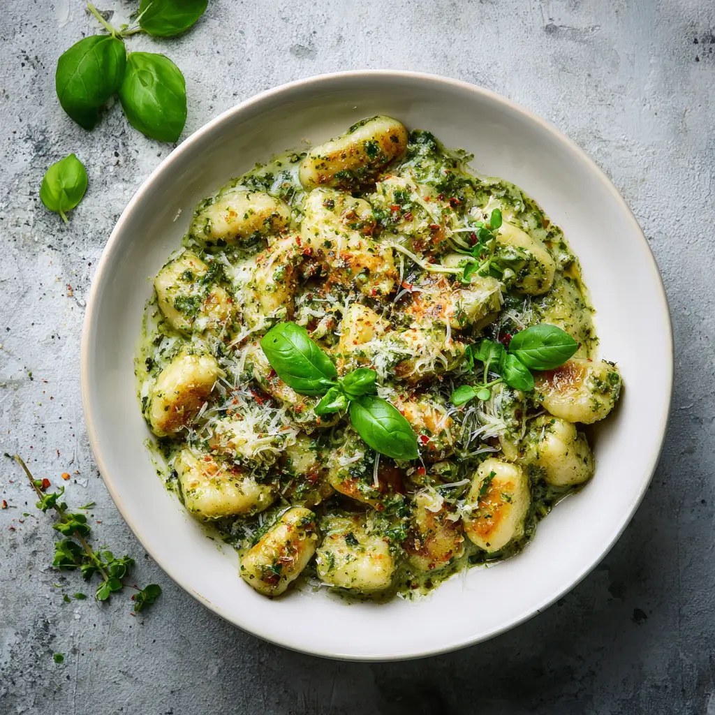 Creamy Pesto Gnocchi
