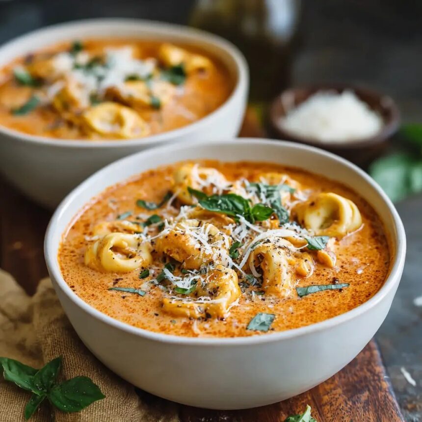 Creamy Tomato Tortellini Soup