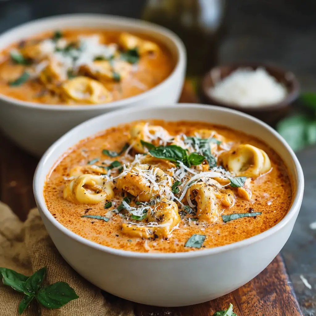 Creamy Tomato Tortellini Soup
