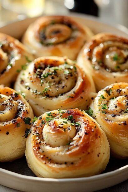 Delicious Garlic Swirl Rolls Recipe