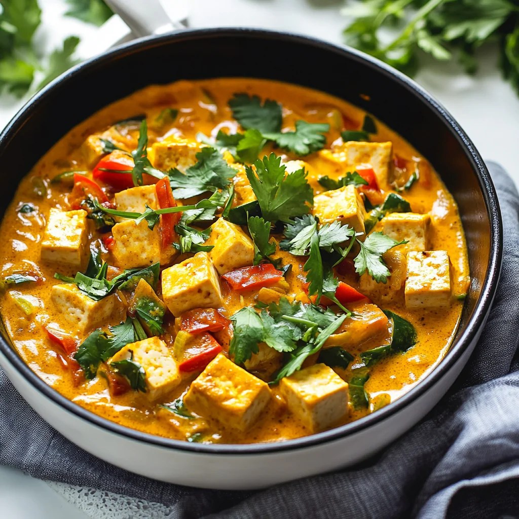 Delicious One-Pan Tofu Coconut Curry Recipe