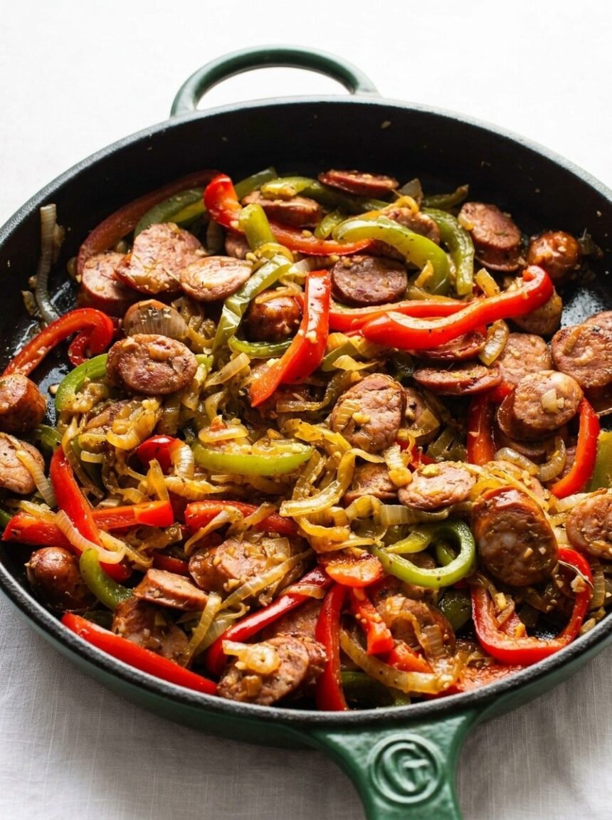 Easy Sausage and Peppers Recipe for Busy Weeknights Dinner - foodnibble.com