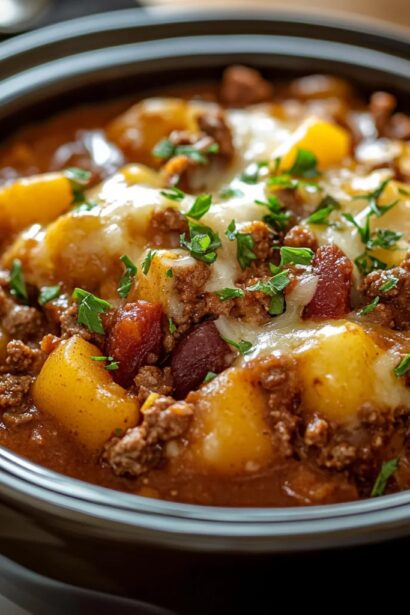 Easy Slow Cooker Cowboy Casserole Recipe