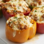 Easy Stuffed Bell Peppers with Italian Sausage and Rice - foodnibble.com