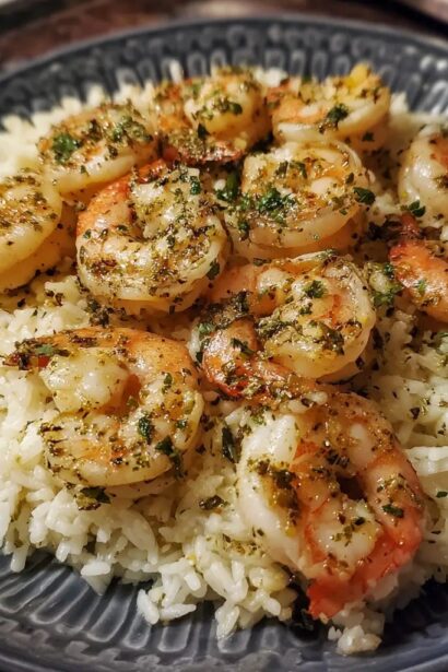 Garlic Lemon Shrimp and Rice
