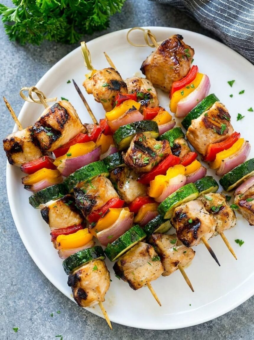 Grilled Chicken Kabobs Recipe: Juicy Honey Garlic Skewers in 30 Minutes - foodnibble.com