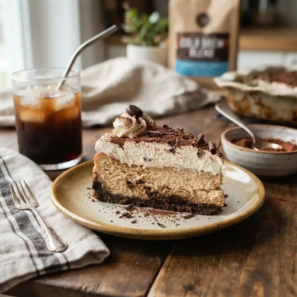 Heavenly Tiramisu Cold Brew Cheesecake: A Decadent Delight!