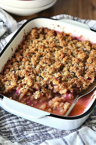 Indulge in Classic Rhubarb Crisp: A Sweet Delight