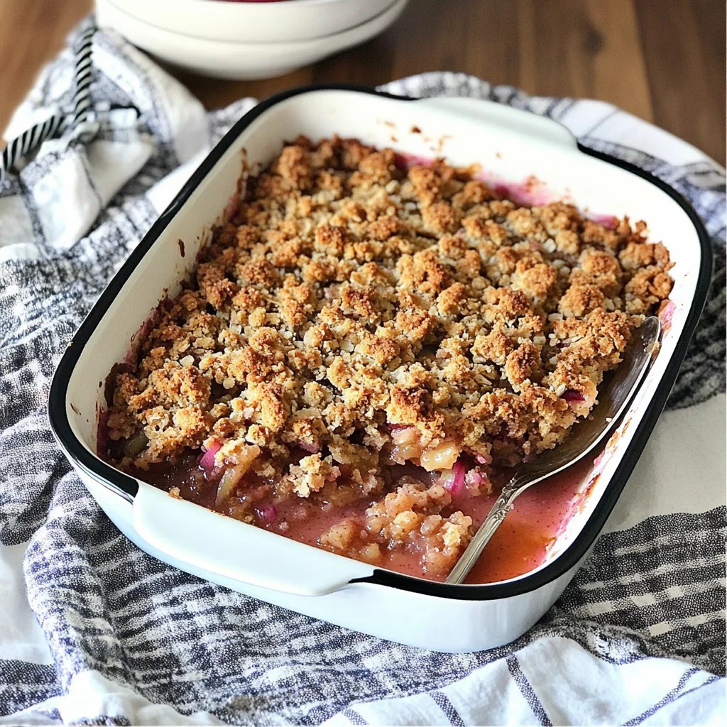 Indulge in Classic Rhubarb Crisp: A Sweet Delight