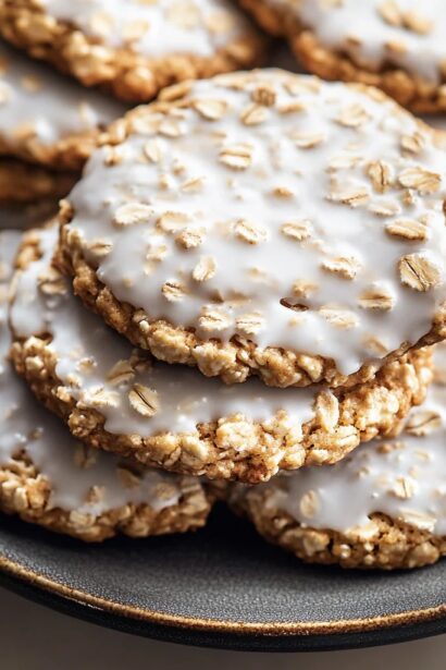Irresistible Brown Butter Iced Oatmeal Cookies Recipe