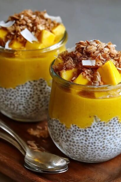 Mango Coconut Chia Pudding Parfaits