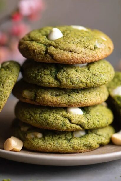 Matcha White Chocolate Cookies