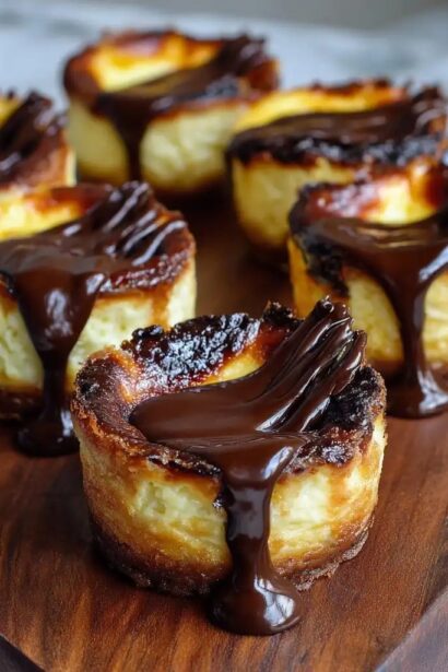 Mini Burnt Basque Cheesecakes