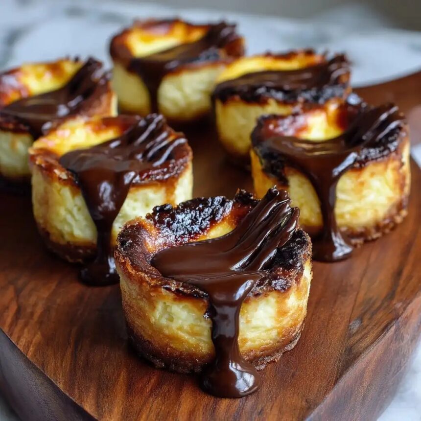 Mini Burnt Basque Cheesecakes