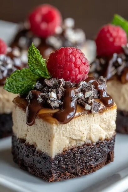 Peanut Butter Mousse Brownie Cups