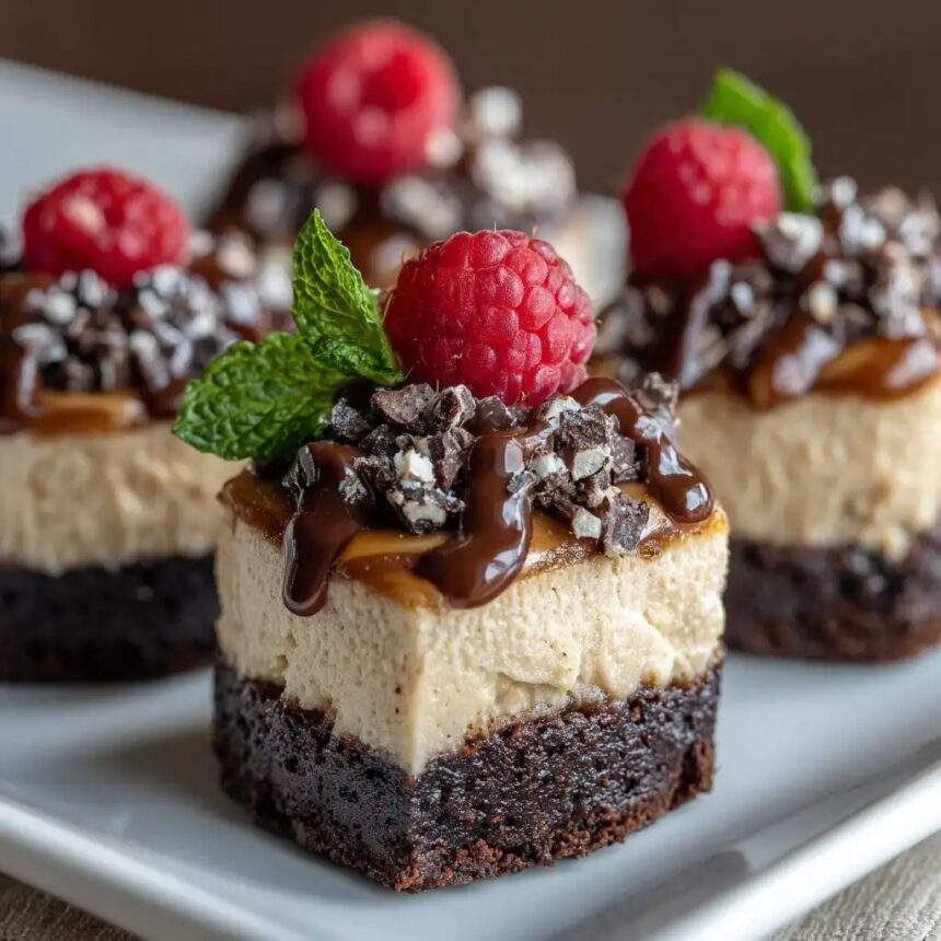 Peanut Butter Mousse Brownie Cups