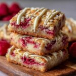 Raspberry White Chocolate Blondies