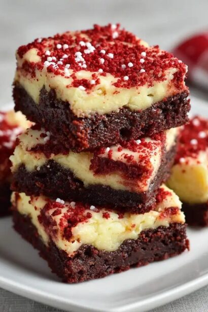 Red Velvet Cheesecake Brownies