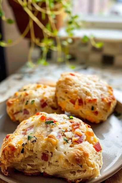 Savory Ham & Cheese Scones