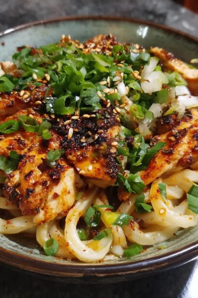 Spicy Chicken Udon Noodles