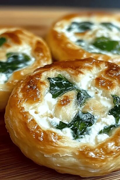 Spinach Cottage Cheese Flat Bagels