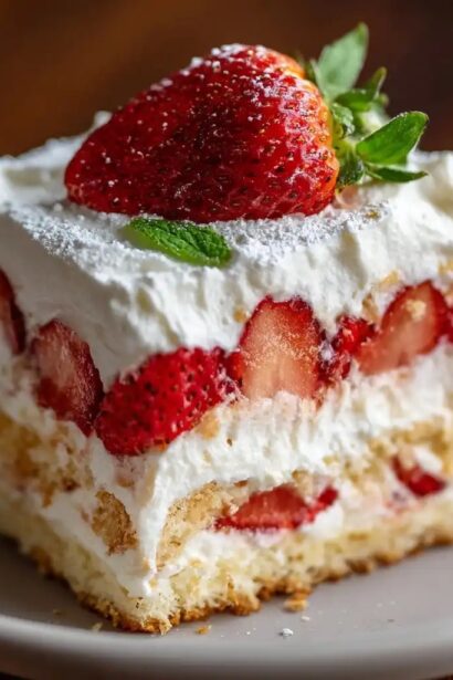 Strawberry Shortcake Icebox Cake