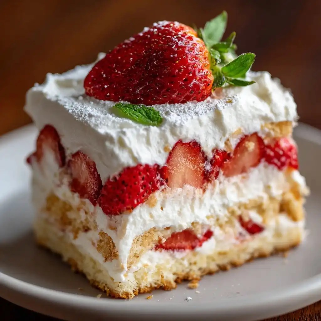 Strawberry Shortcake Icebox Cake