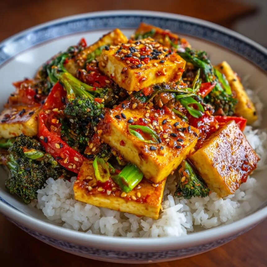 Sweet Chili Tofu Stir Fry