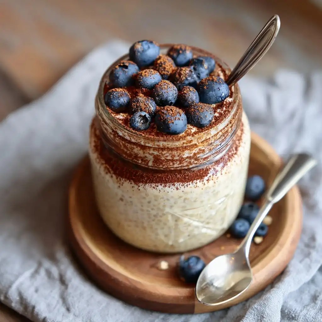 Tiramisu Inspired Overnight Oats