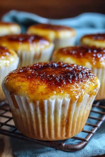 Vanilla Bean Crème Brûlée Cupcakes