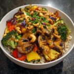 Vegetable Stir Fry with Cashew Sauce